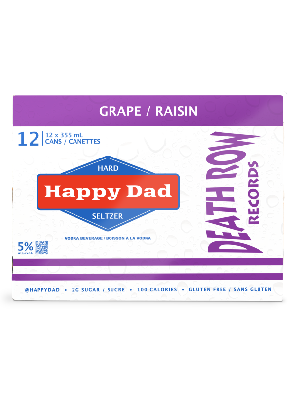 HAPPY DAD HARD SELTZER GRAPE 12 PACK