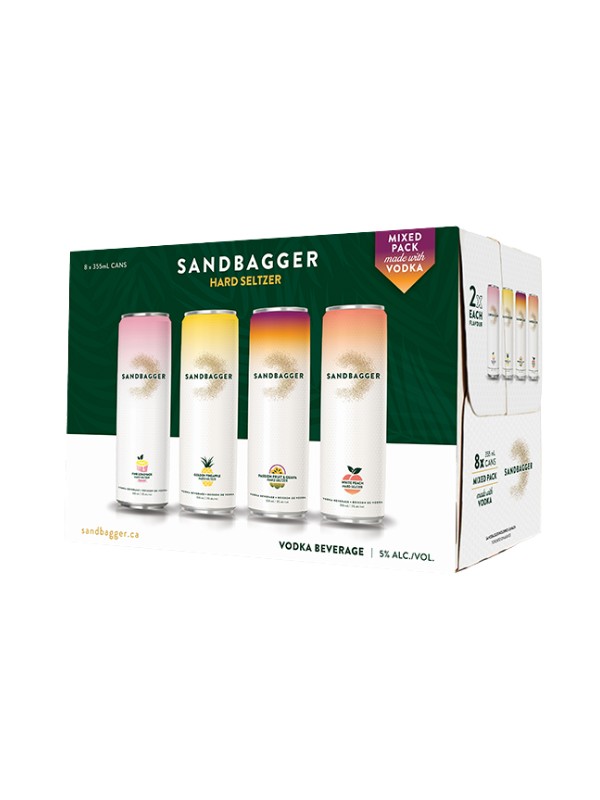 SANDBAGGER VODKA 8 PACK MIXER