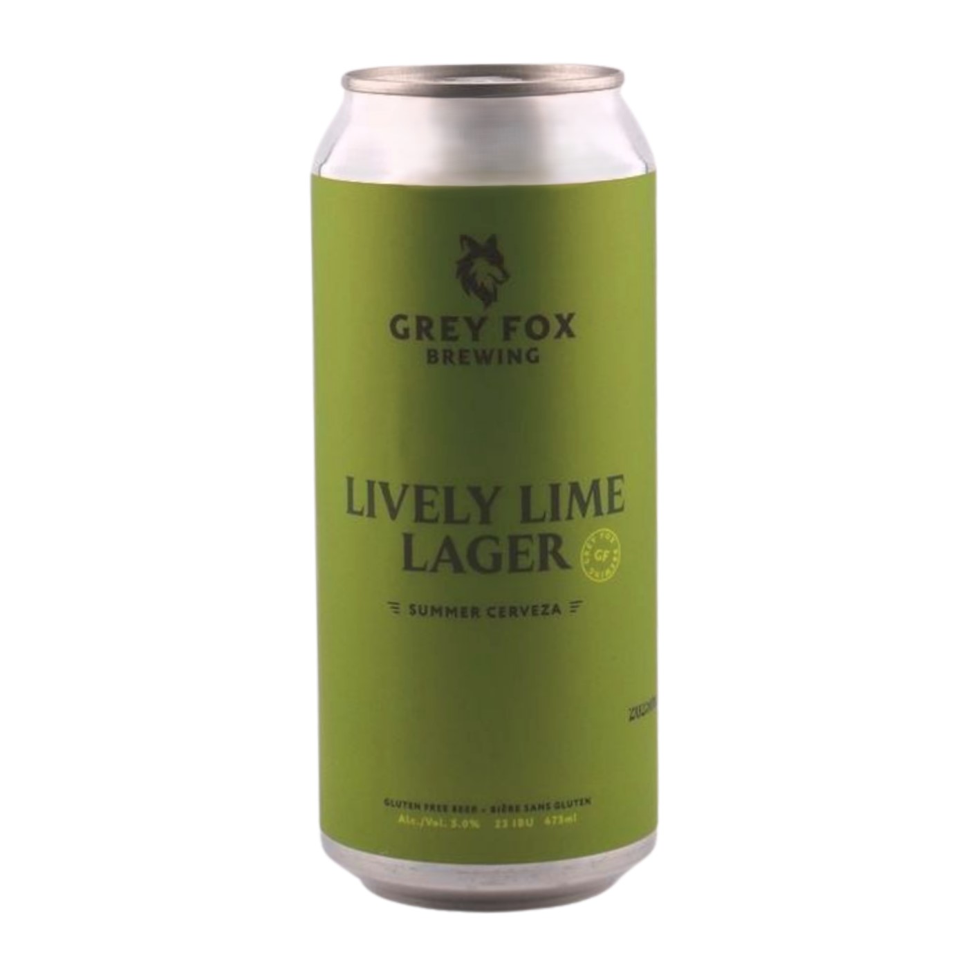 GREY FOX BREWERY GLUTEN FREE LIME LAGER