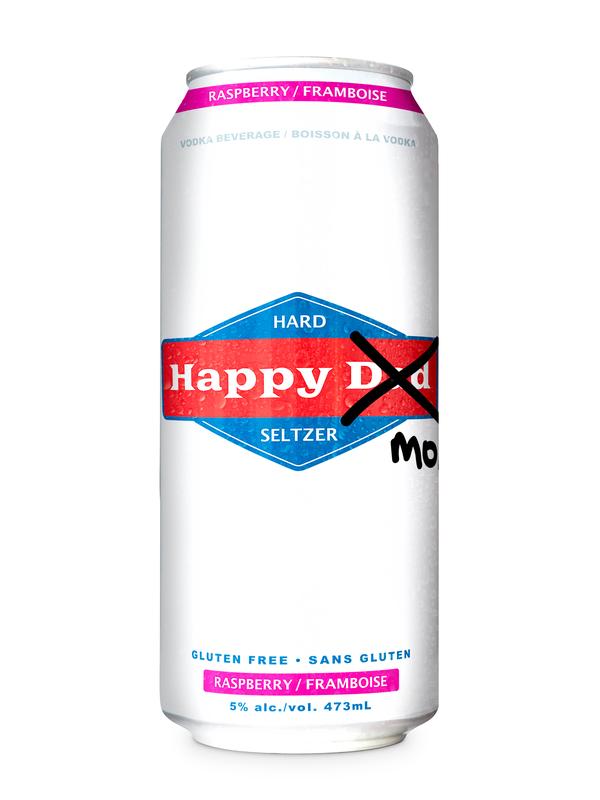HAPPY DAD HARD SELTZER RASPBERRY 473ML
