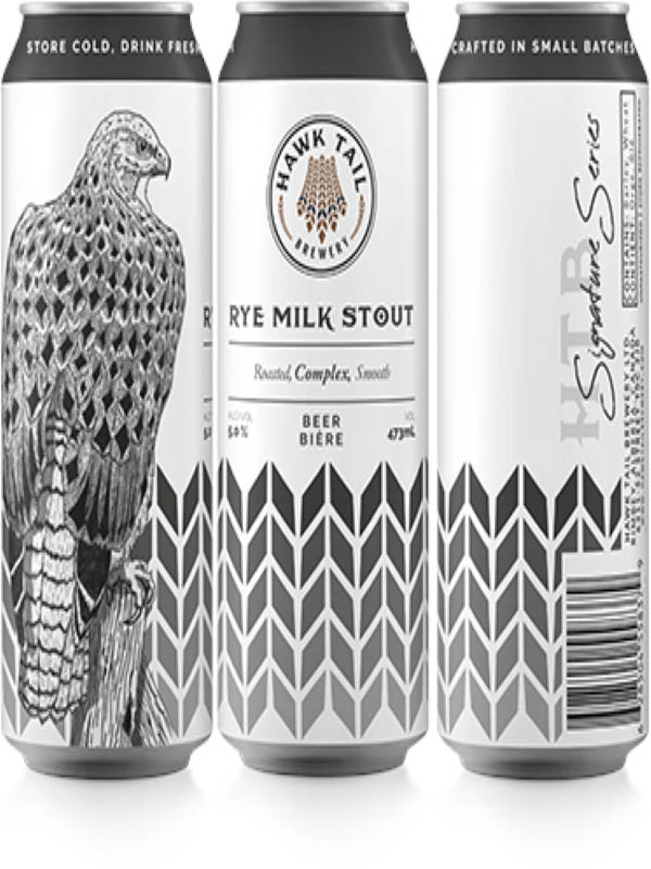 HAWK TAIL BREWERY RYE MILK STOUT CLS