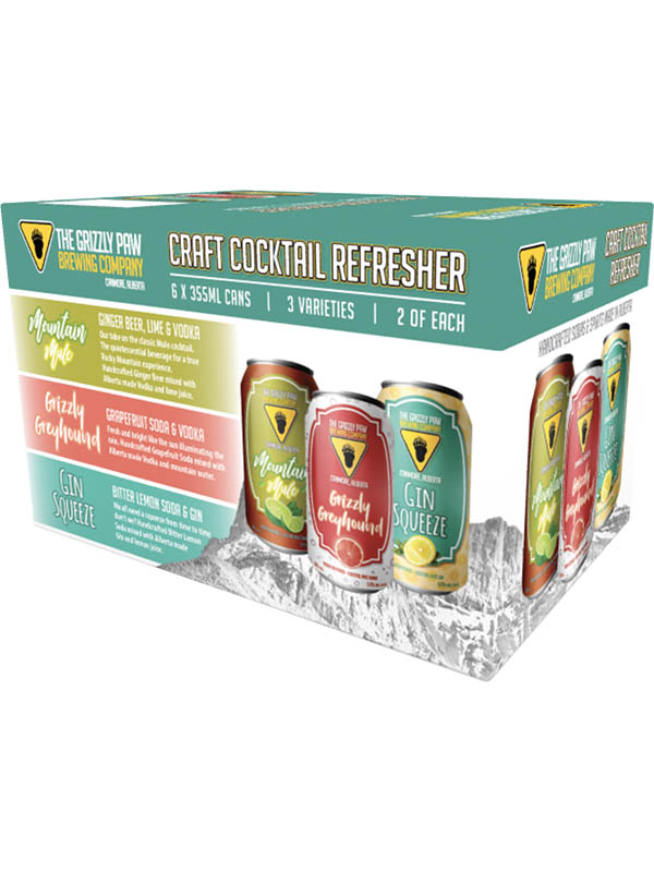 GRIZZLY PAW COCKTAIL REFRESHER 4X6 CLS