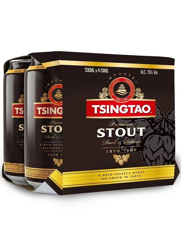 TSINGTAO STOUT-4PK CAN