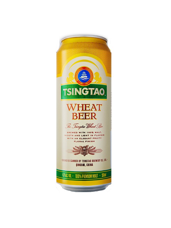TSINGTAO--WHEAT BEER CAN