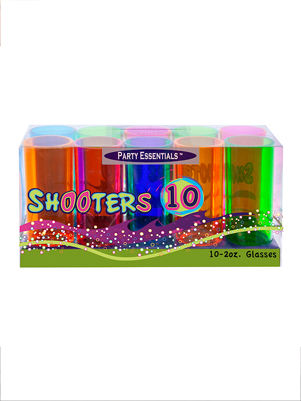 2oz NEON CUP PARTY SHOTS 10PK(12 PER CAS